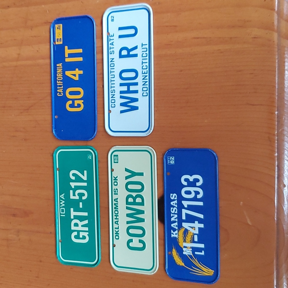 1982 post Cereal state license plates collectibles